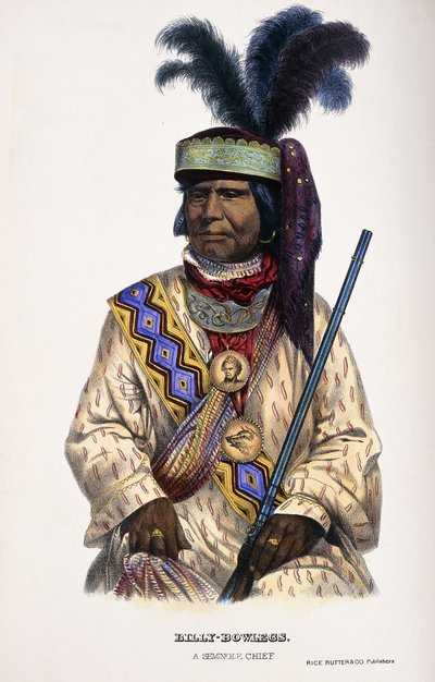 Billy-Bowlegs, un capo Seminole, 1899 da Thomas Loraine McKenney