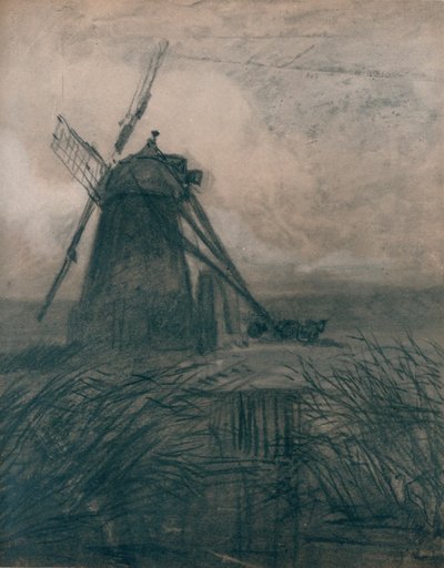 Un mulino nella palude, c1840 da Thomas Lound