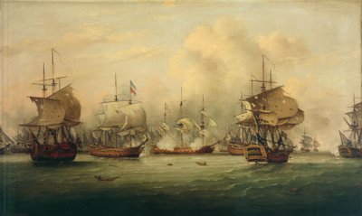 La battaglia del Dogger Bank, 5 agosto 1781 da Thomas Luny