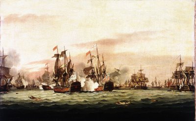 La battaglia dei Santi da Thomas Luny
