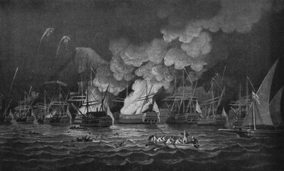 La difesa di Gibilterra, c. 1785 da Thomas Luny