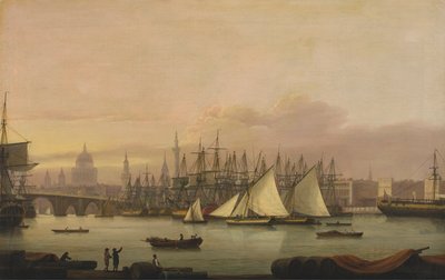 Il porto di Londra da Thomas Luny