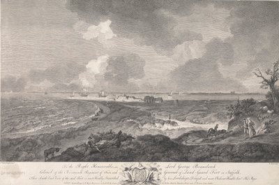 Vista Sud-Est del Forte di Land-Guard, nel Suffolk da Thomas Major