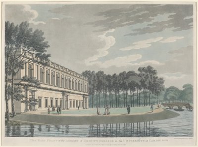 La facciata est della biblioteca del Trinity College da Thomas Malton