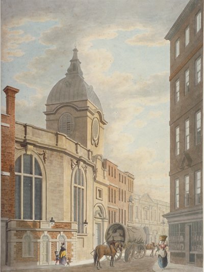 Chiesa di St Benet Fink, Threadneedle Street, City of London, 1797 da Thomas Malton II
