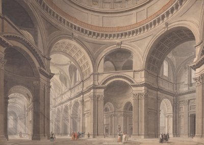 Interno della Cattedrale di San Paolo da Thomas Malton the Younger