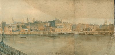 Panorama del fiume Tamigi, lato nord, in 13 parti da Thomas Mann Baynes