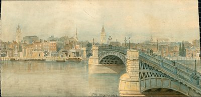 Panorama del Tamigi, lato nord, in 13 parti da Thomas Mann Baynes