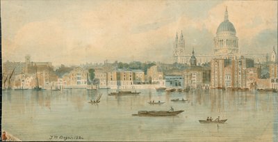 Panorama del fiume Tamigi, lato nord, in 13 parti da Thomas Mann Baynes