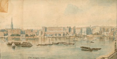 Panorama del fiume Tamigi, lato nord, in 13 parti da Thomas Mann Baynes