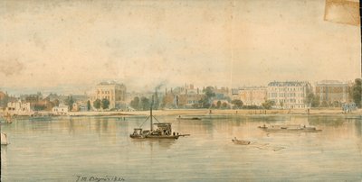 Panorama del fiume Tamigi, lato nord, in 13 parti da Thomas Mann Baynes