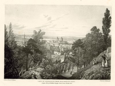 Vista di Greenwich da Blackheath Point, Londra da Thomas Mann Baynes