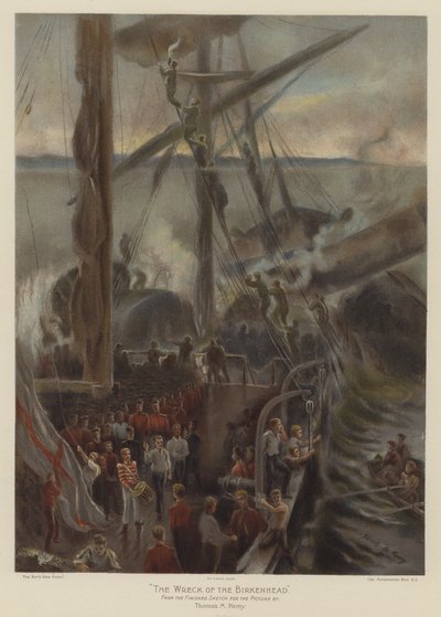 Il naufragio della Birkenhead da Thomas Marie Madawaska Hemy