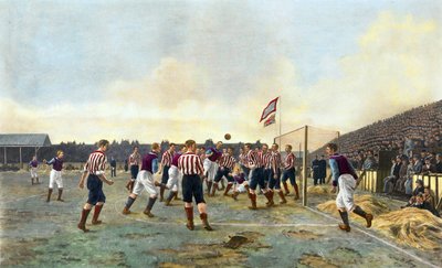 Aston Villa contro Sunderland, 1893 da Thomas Marie Madawaska Hemy