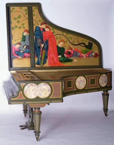 Pianoforte a coda da concerto di Sebastien Erard, c.1850 da Thomas Matthews Rooke