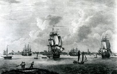 Veduta di Charles Town, capitale della Carolina del Sud in Nord America, inciso da Pierre Charles Canot da Thomas Mellish
