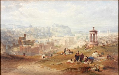 Edimburgo da Calton Hills da Thomas Miles Richardson