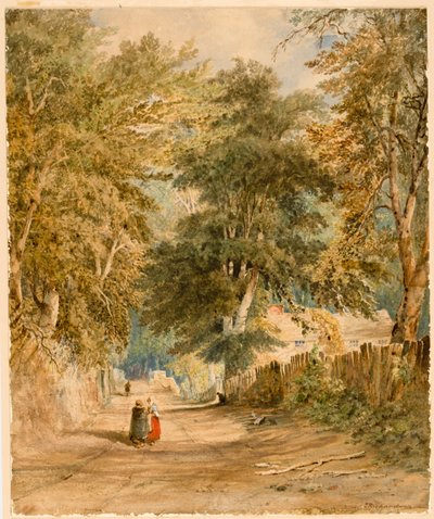 Paesaggio - Strada con figure da Thomas Miles Richardson