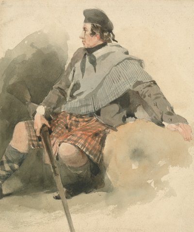 Un Highlander Seduto da Thomas Miles Richardson Sr.