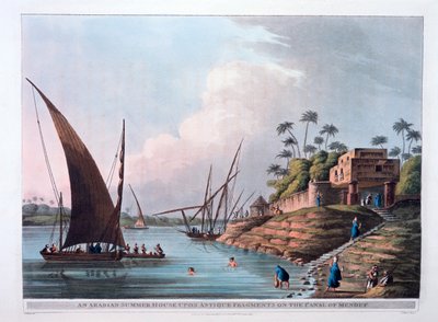 Casa estiva araba sul canale di Menouf, Egitto, 1801 da Thomas Milton