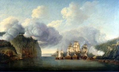 Forzare un passaggio del fiume Hudson, 9 ottobre 1776 da Thomas Mitchell