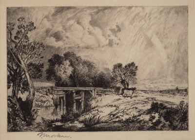 Un ponte rustico da Thomas Moran