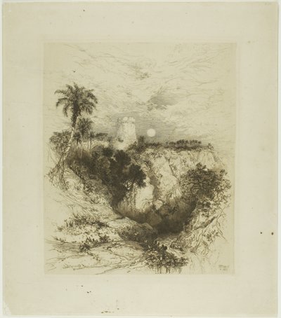 Una torre di Cortez da Thomas Moran
