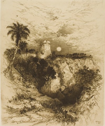 Una torre di Cortez - Messico da Thomas Moran