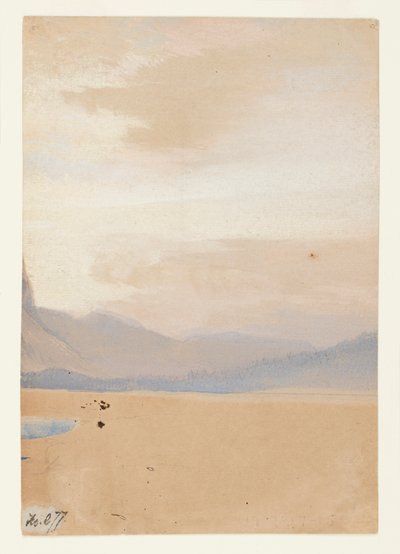 Pianure americane con catena montuosa in lontananza da Thomas Moran