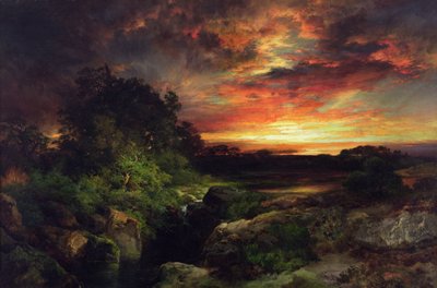 Un tramonto in Arizona vicino al Grand Canyon da Thomas Moran