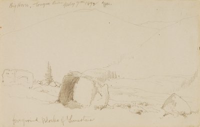 Big Horn, fiume Tongue da Thomas Moran