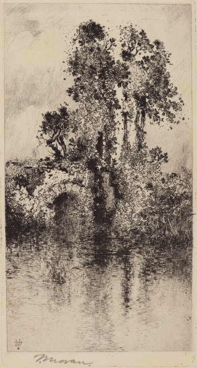 Ponte e Alberi da Thomas Moran