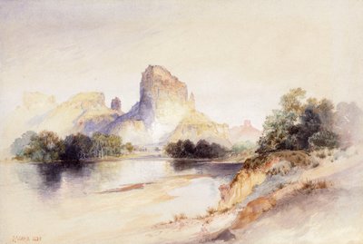 Castle Butte, Green River, Wyoming da Thomas Moran