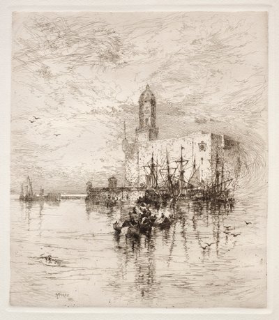 Castello di San Juan de Ulua, Verz Cruz, 1884 da Thomas Moran
