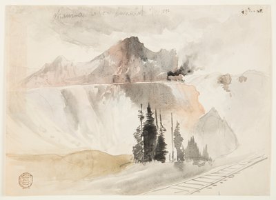 Chama sotto la vetta da Thomas Moran