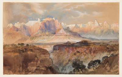 Scogliere del Rio Virgin, Sud Utah da Thomas Moran