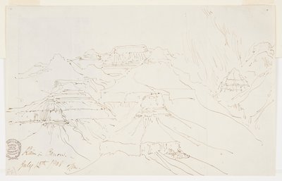 Grand Canyon sotto la pioggia da Thomas Moran