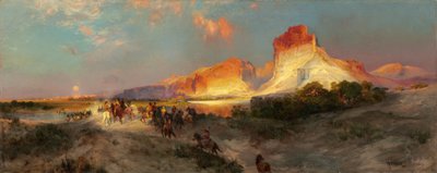 Scogliere del Fiume Verde, Wyoming, 1881 da Thomas Moran