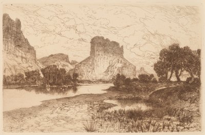 Fiume Verde, Territorio del Wyoming da Thomas Moran