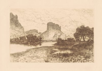 Fiume Verde, Territorio del Wyoming da Thomas Moran