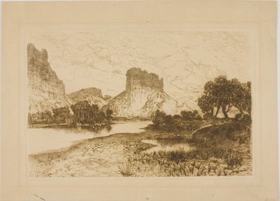 Fiume Verde, Territorio del Wyoming da Thomas Moran
