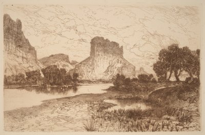 Green River, Territorio del Wyoming da Thomas Moran