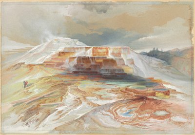 Sorgenti termali del fiume Gardiner, Yellowstone da Thomas Moran