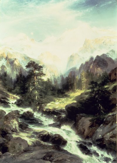 Nella Catena dei Teton da Thomas Moran