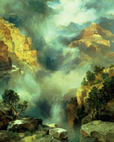 Nebbia nel canyon, 1914 da Thomas Moran
