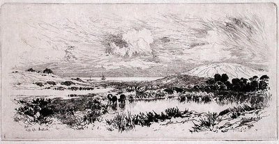 Montauk Ponds, Long Island da Thomas Moran