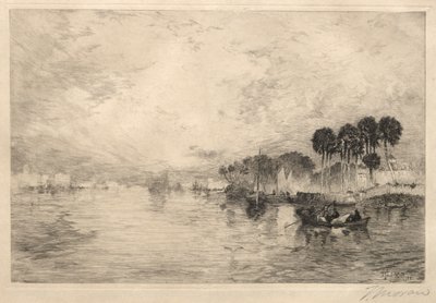 Mattina sul fiume St. Johns, Florida, 1881 da Thomas Moran