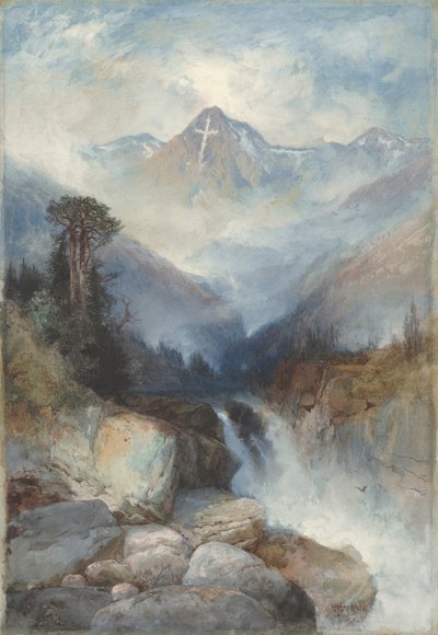 Montagna della Santa Croce, 1890 da Thomas Moran