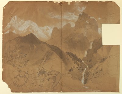 Vicino al Passo di Faido, Italia da Thomas Moran