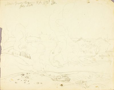 Bacino dei geyser di Norris, Parco di Yellowstone da Thomas Moran